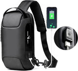 Crossbody Bag with USB & Anti-Theft Lock