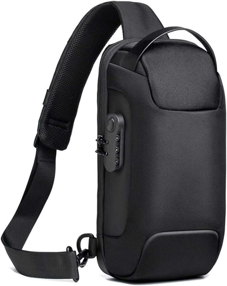 Crossbody Bag with USB & Anti-Theft Lock