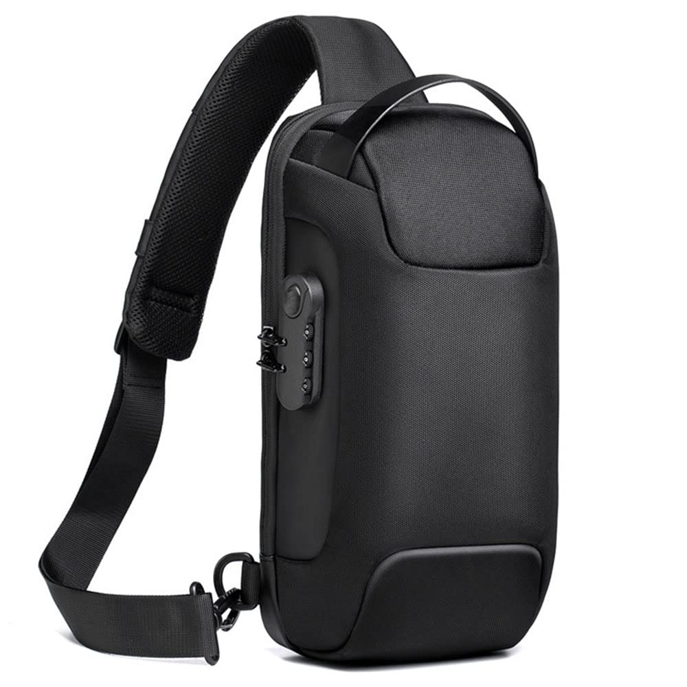 Crossbody Bag with USB & Anti-Theft Lock