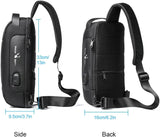 Crossbody Bag with USB & Anti-Theft Lock