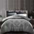 200/400 / 700GSM Grey Bamboo Microfiber Microfibre Quilt Duvet Cover Doona Winter Summer (400GSM, King)