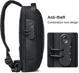 Crossbody Bag with USB & Anti-Theft Lock