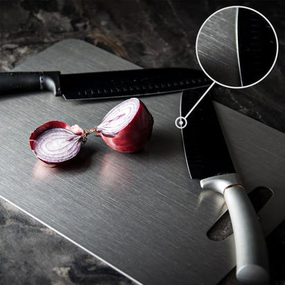 Titanium Cutting Board - 100% Stainless Steel