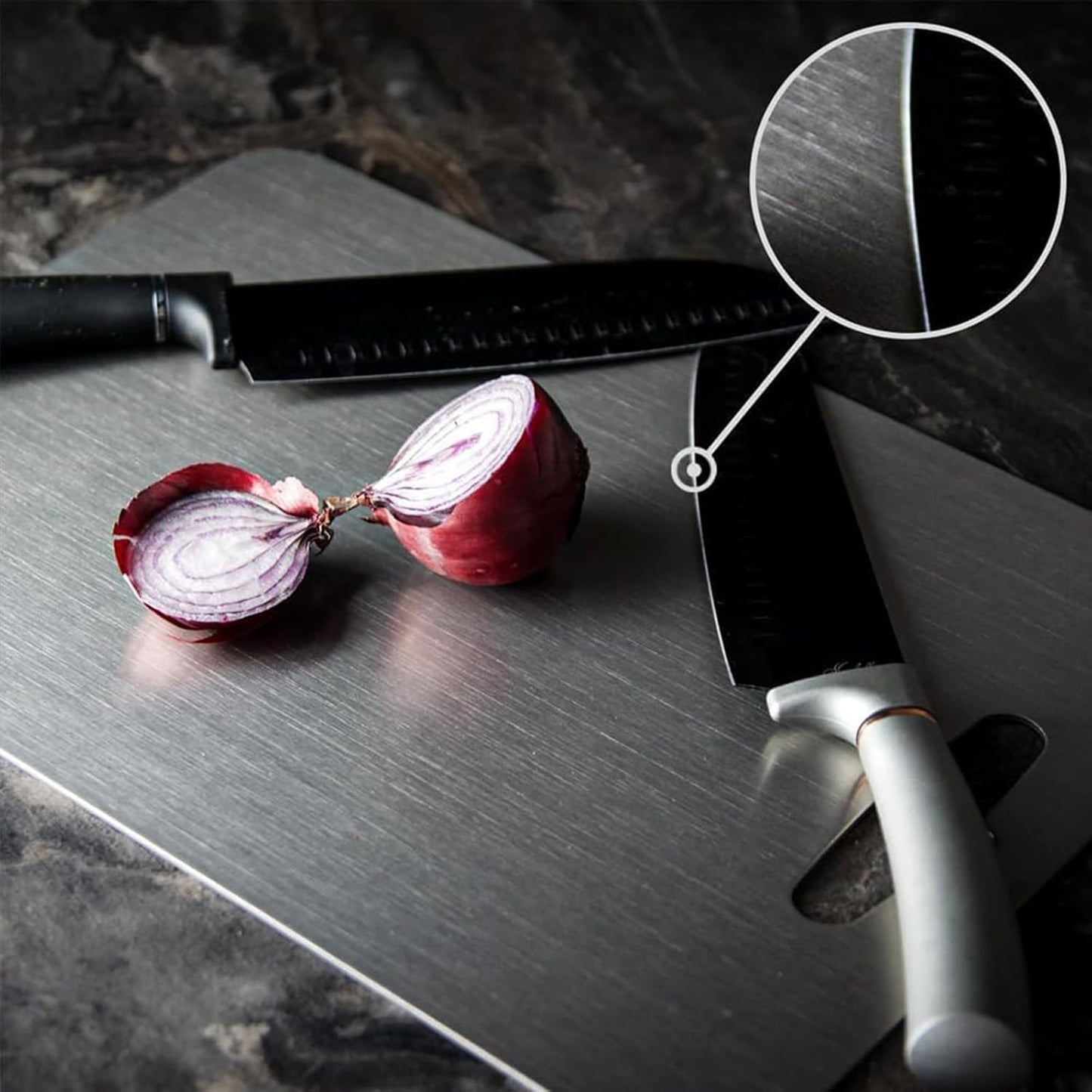 Titanium Cutting Board - 100% Stainless Steel