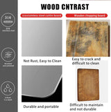 Titanium Cutting Board - 100% Stainless Steel