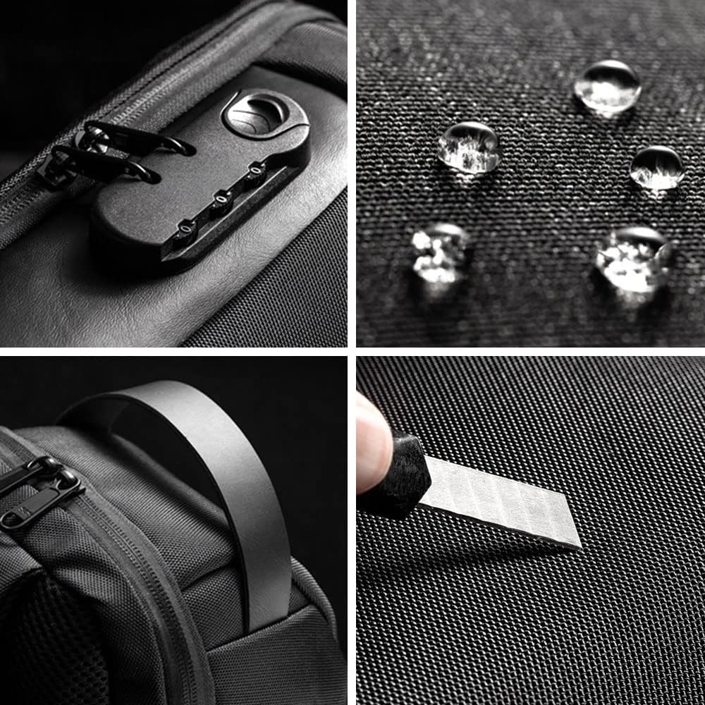 Crossbody Bag with USB & Anti-Theft Lock