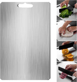 Titanium Cutting Board - 100% Stainless Steel