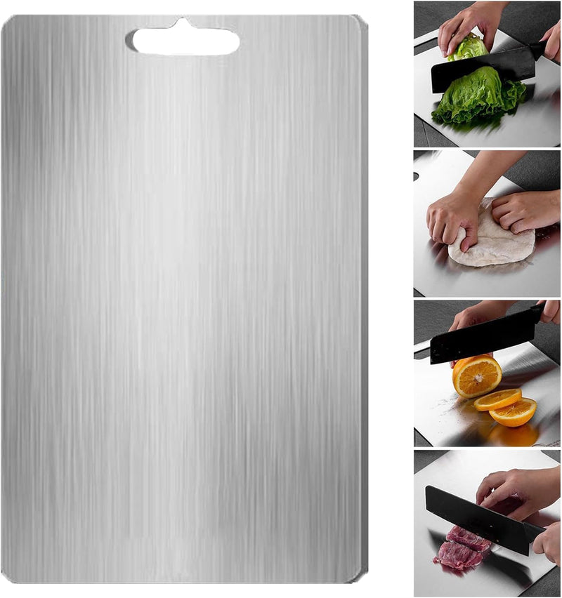 Titanium Cutting Board - 100% Stainless Steel
