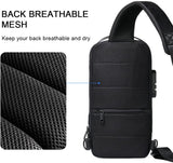 Crossbody Bag with USB & Anti-Theft Lock
