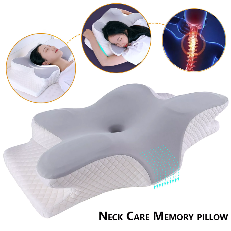 Ergonomic Memory Foam Neck Pillow