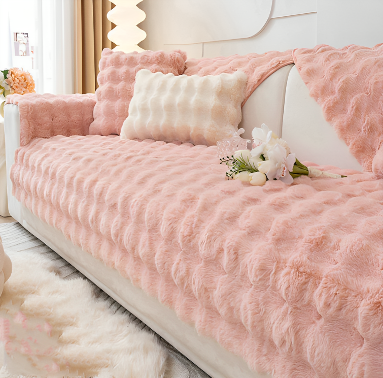 Soft Warm Fluffy Rabbit Cushion