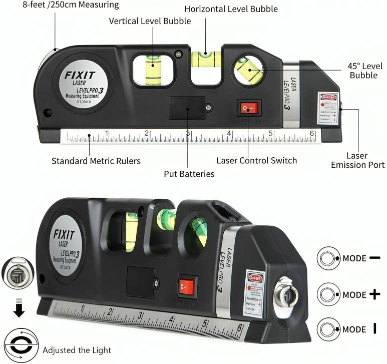 Multipurpose Laser Measuring Tool
