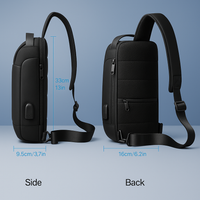 Crossbody Bag with USB & Anti-Theft Lock