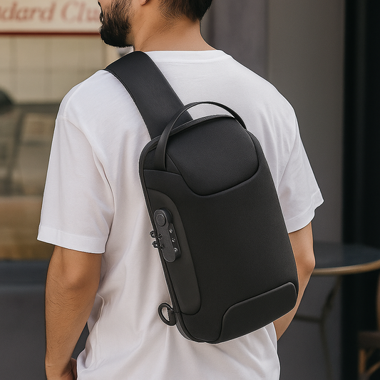 Crossbody Bag with USB & Anti-Theft Lock