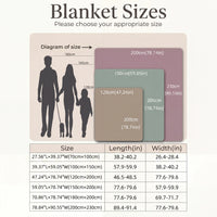 Double-Sided Fleece Bed Throw Blanket
