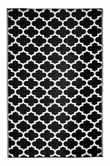 Reversible Outdoor Rug Back & White