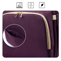 Purple fabric with gold zipper and close-up of texture on a white background