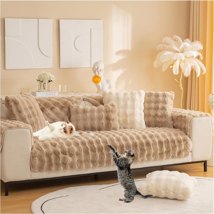 Soft Warm Fluffy Rabbit Cushion