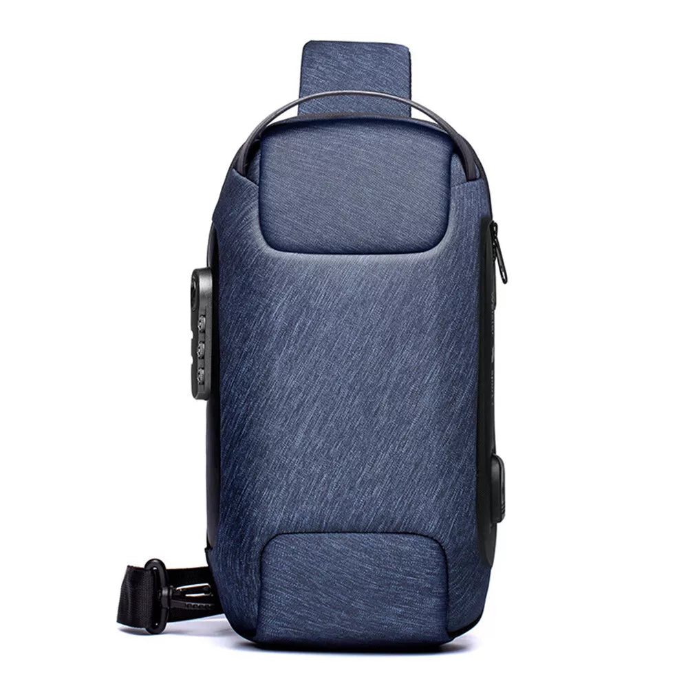 Crossbody Bag with USB & Anti-Theft Lock