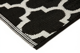 Reversible Outdoor Rug Back & White