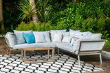 Reversible Outdoor Rug Back & White