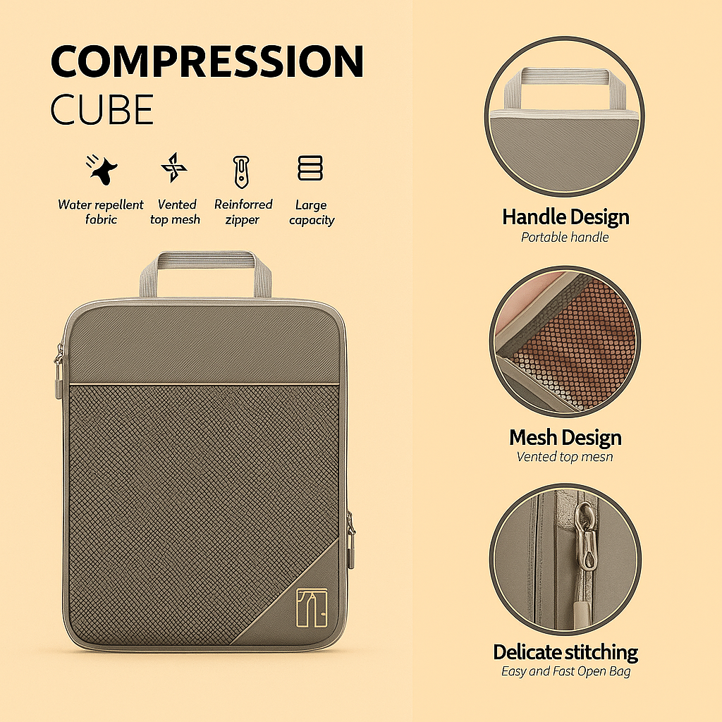 6-Pack Compression Packing Cubes