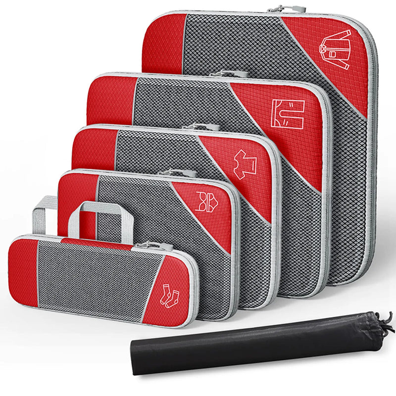 6 Pack Compression Travel Bags