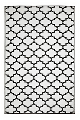 Reversible Outdoor Rug Back & White