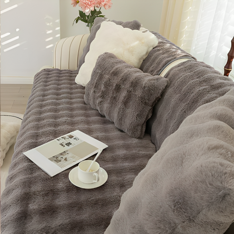 Soft Warm Fluffy Rabbit Cushion